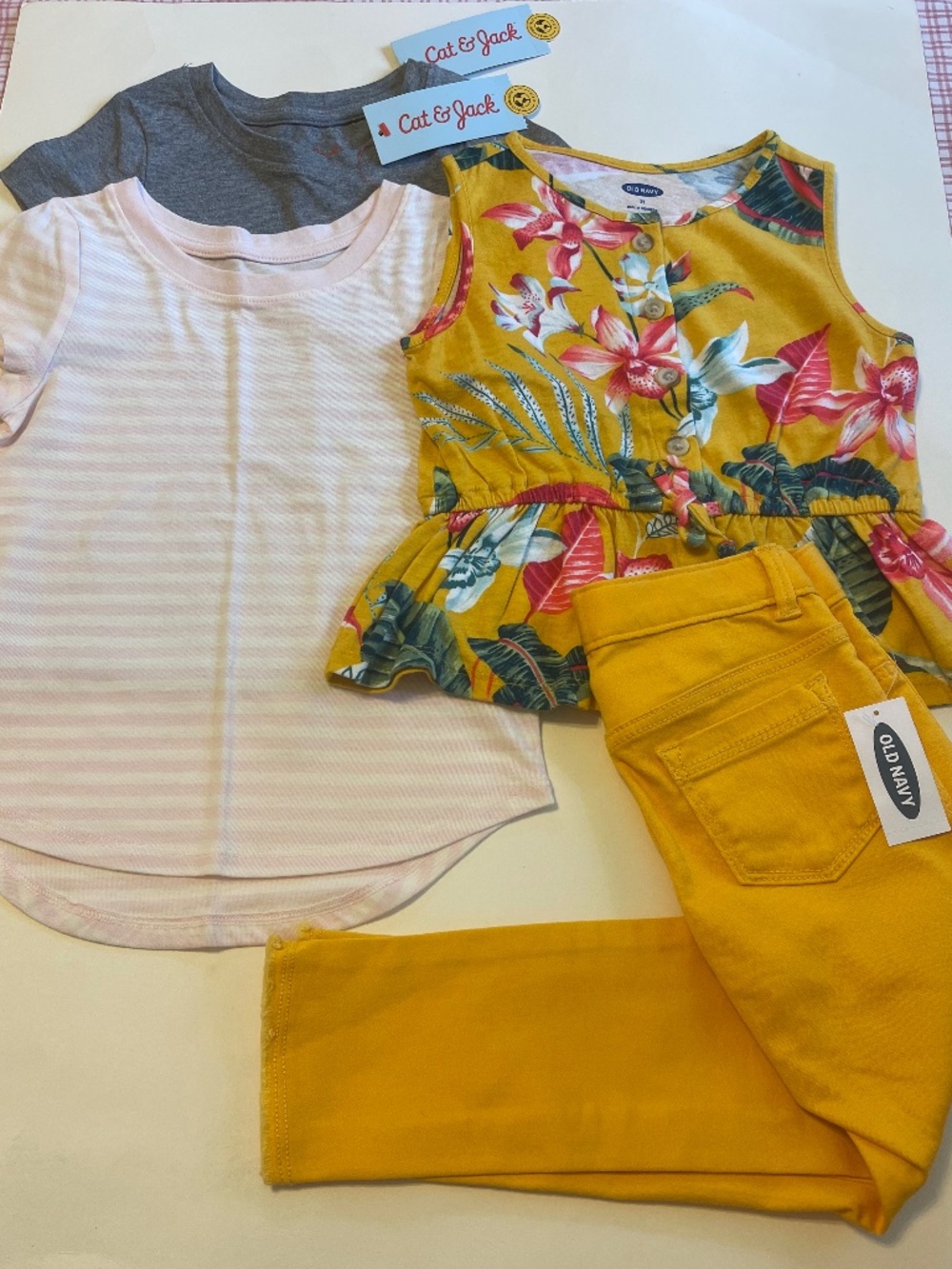 NEW 4 Piece lot Old Navy, Cat & Jack  Girls 3T